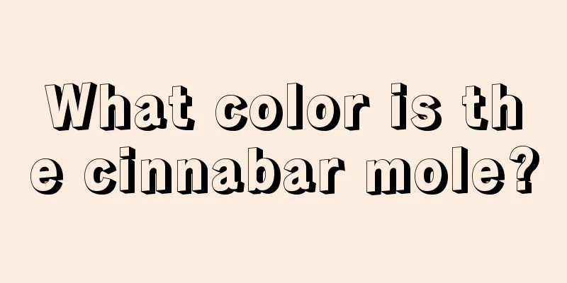 What color is the cinnabar mole?