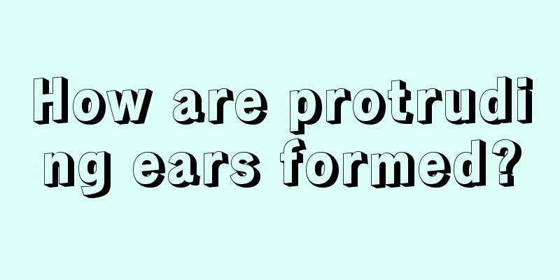 How are protruding ears formed?