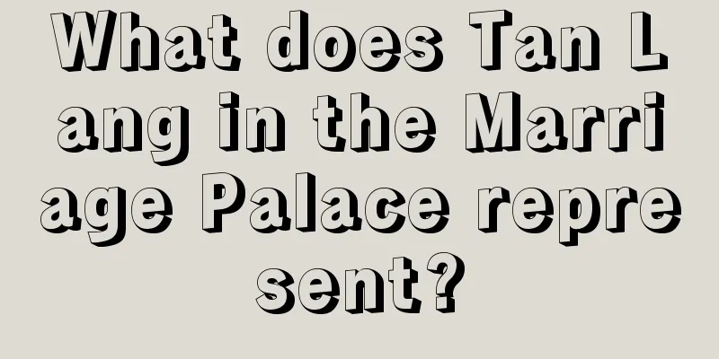 What does Tan Lang in the Marriage Palace represent?