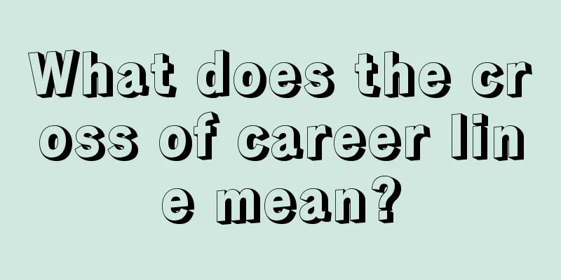 What does the cross of career line mean?