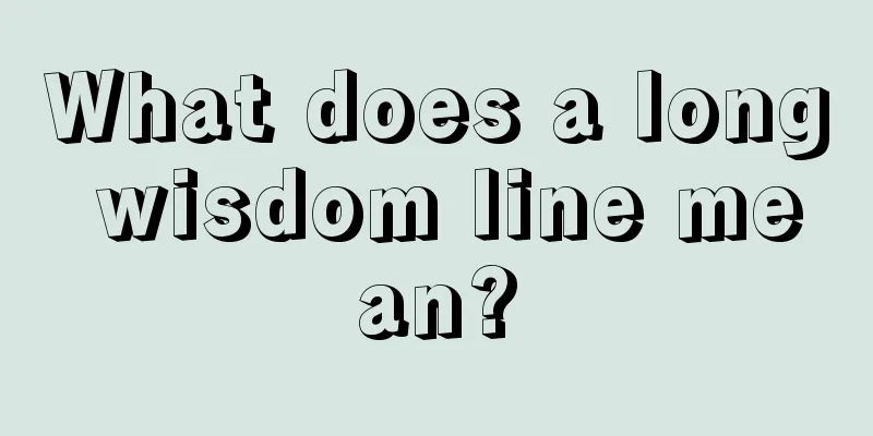 What does a long wisdom line mean?