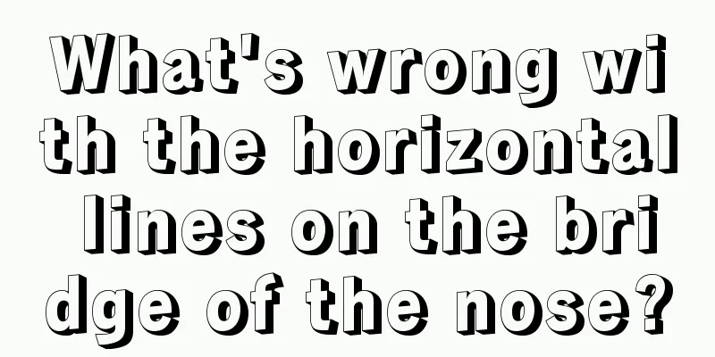 What's wrong with the horizontal lines on the bridge of the nose?