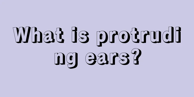 What is protruding ears?