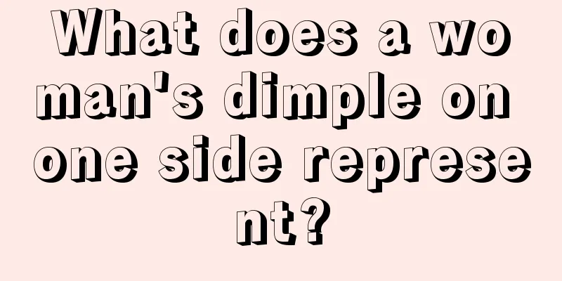 What does a woman's dimple on one side represent?