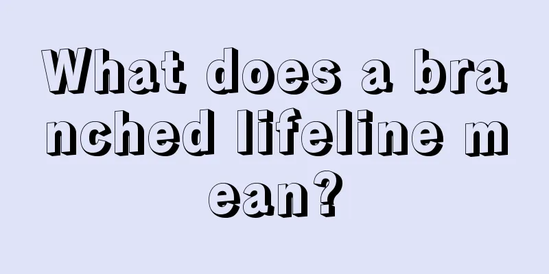 What does a branched lifeline mean?