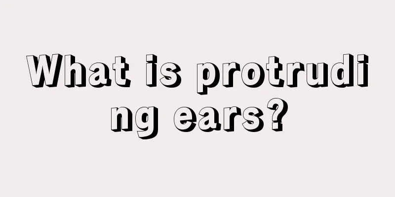 What is protruding ears?