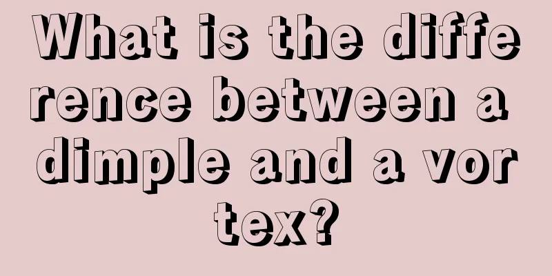What is the difference between a dimple and a vortex?