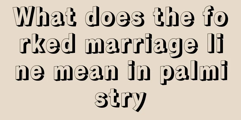 What does the forked marriage line mean in palmistry
