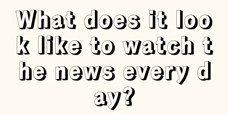 What does it look like to watch the news every day?