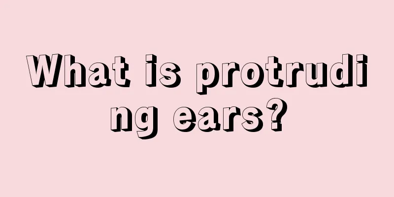 What is protruding ears?