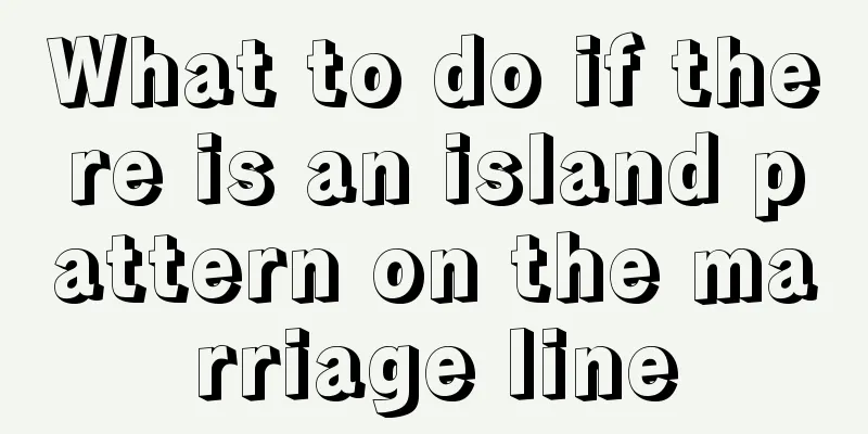 What to do if there is an island pattern on the marriage line