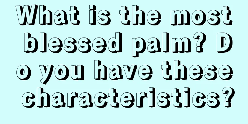 What is the most blessed palm? Do you have these characteristics?