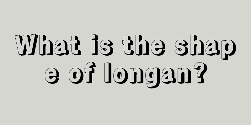 What is the shape of longan?
