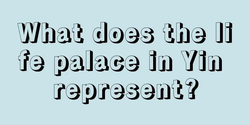 What does the life palace in Yin represent?