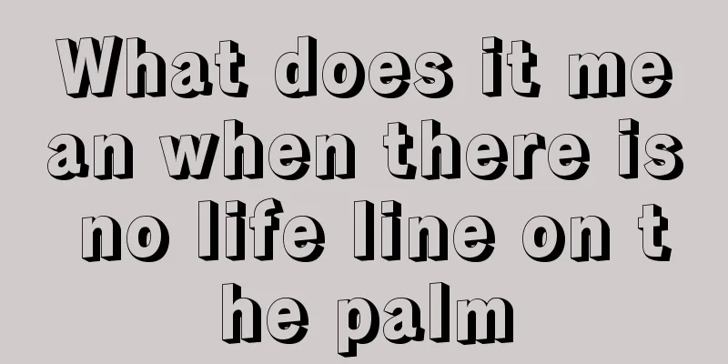 What does it mean when there is no life line on the palm