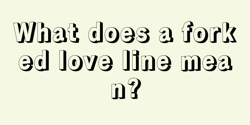 What does a forked love line mean?