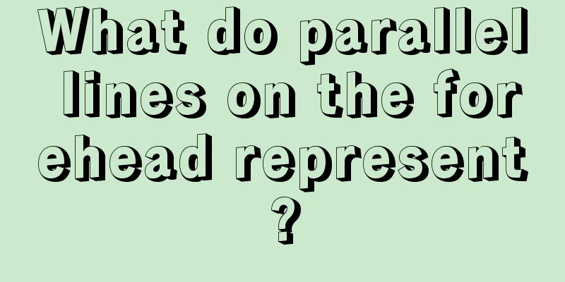 What do parallel lines on the forehead represent?