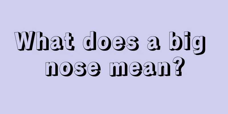 What does a big nose mean?