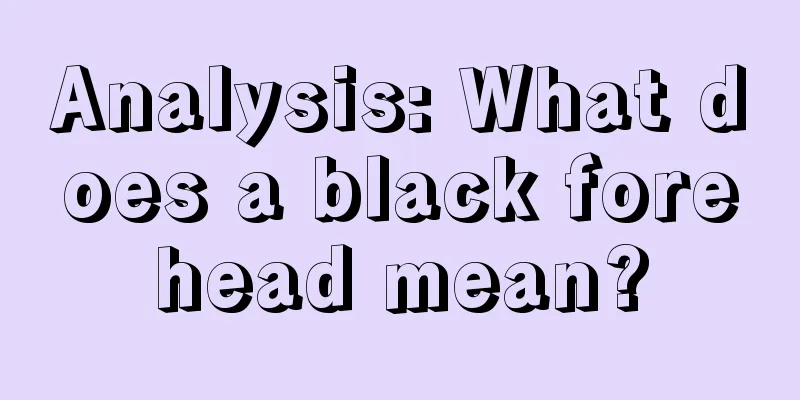 Analysis: What does a black forehead mean?