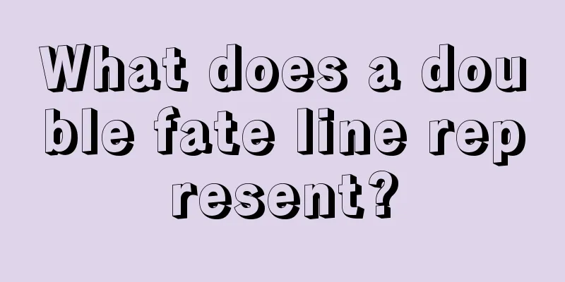 What does a double fate line represent?