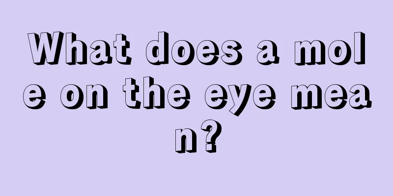 What does a mole on the eye mean?