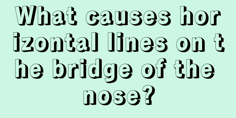 What causes horizontal lines on the bridge of the nose?