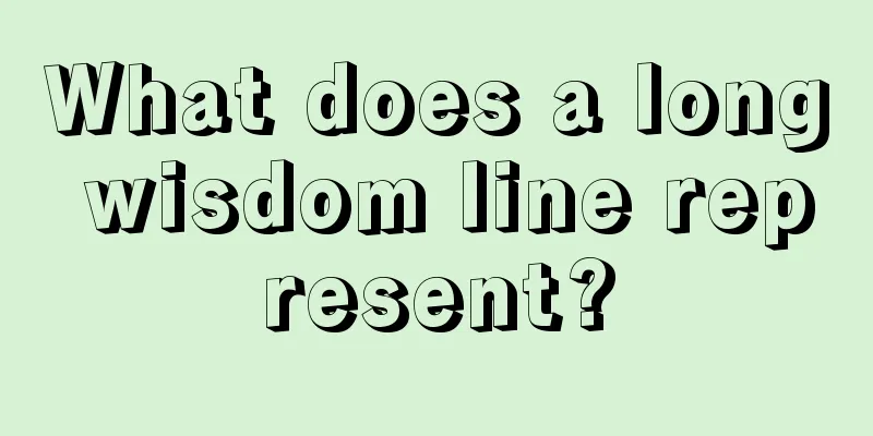 What does a long wisdom line represent?