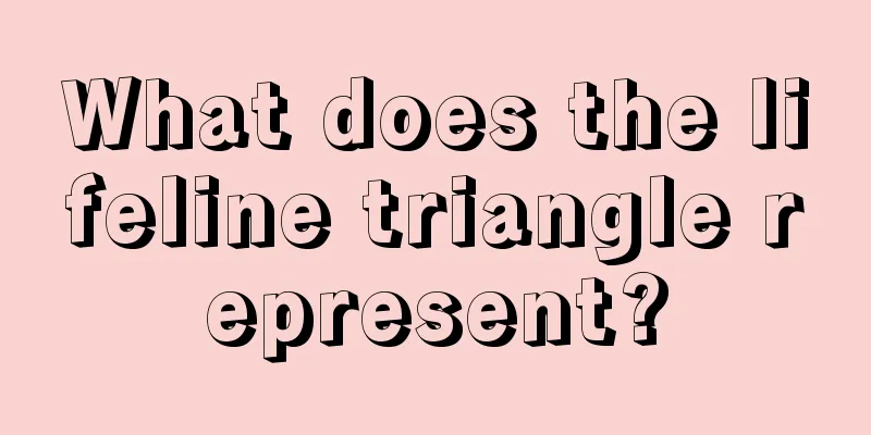 What does the lifeline triangle represent?