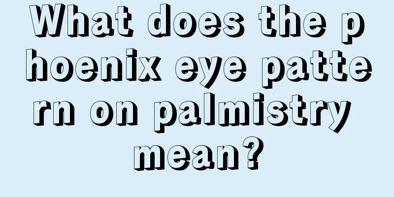 What does the phoenix eye pattern on palmistry mean?