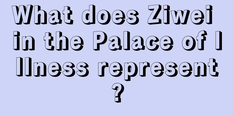 What does Ziwei in the Palace of Illness represent?
