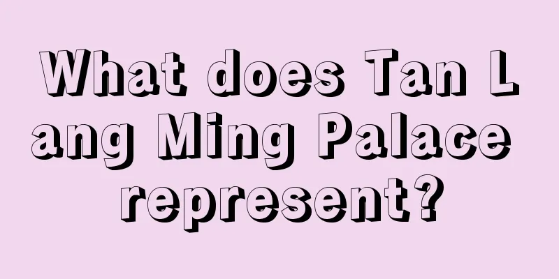What does Tan Lang Ming Palace represent?