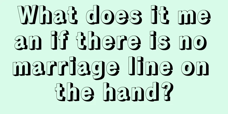 What does it mean if there is no marriage line on the hand?