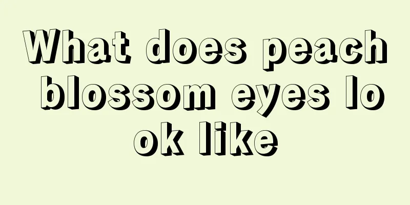 What does peach blossom eyes look like