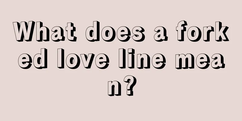 What does a forked love line mean?