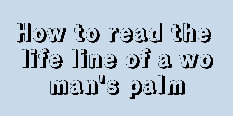 How to read the life line of a woman's palm