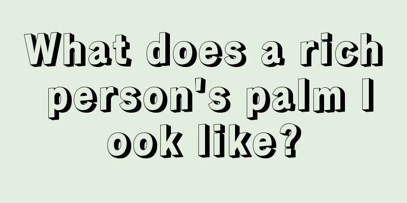 What does a rich person's palm look like?