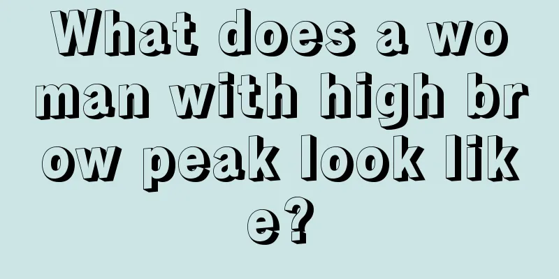 What does a woman with high brow peak look like?