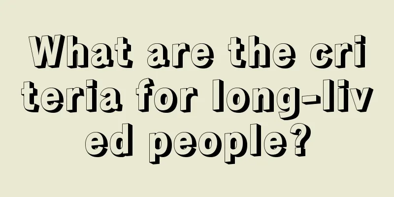 What are the criteria for long-lived people?