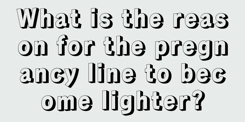 What is the reason for the pregnancy line to become lighter?