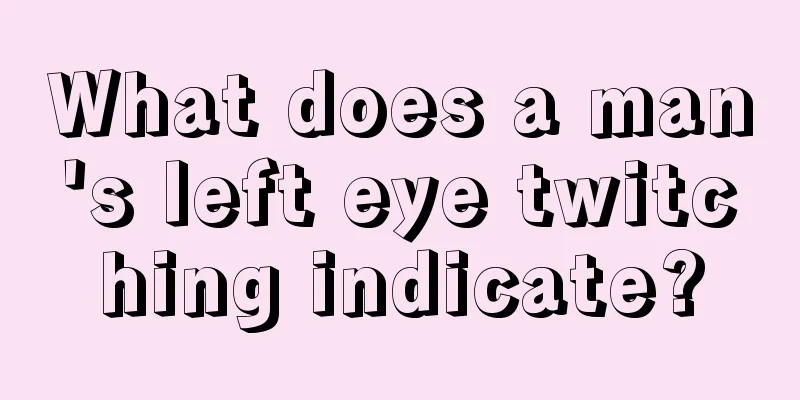 What does a man's left eye twitching indicate?