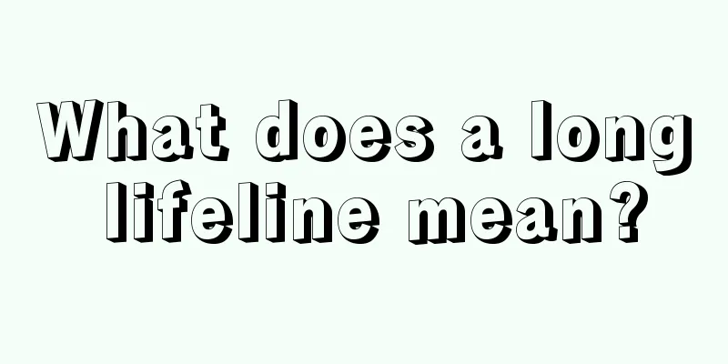 What does a long lifeline mean?