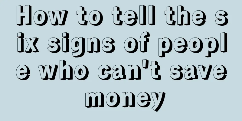 How to tell the six signs of people who can't save money
