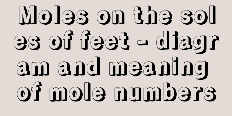 Moles on the soles of feet - diagram and meaning of mole numbers