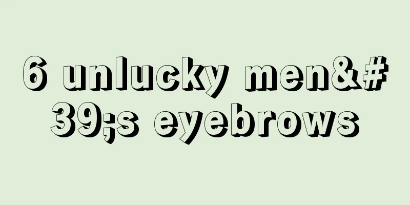 6 unlucky men's eyebrows