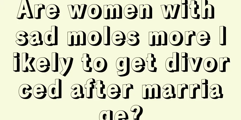 Are women with sad moles more likely to get divorced after marriage?