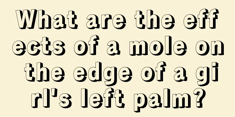 What are the effects of a mole on the edge of a girl's left palm?
