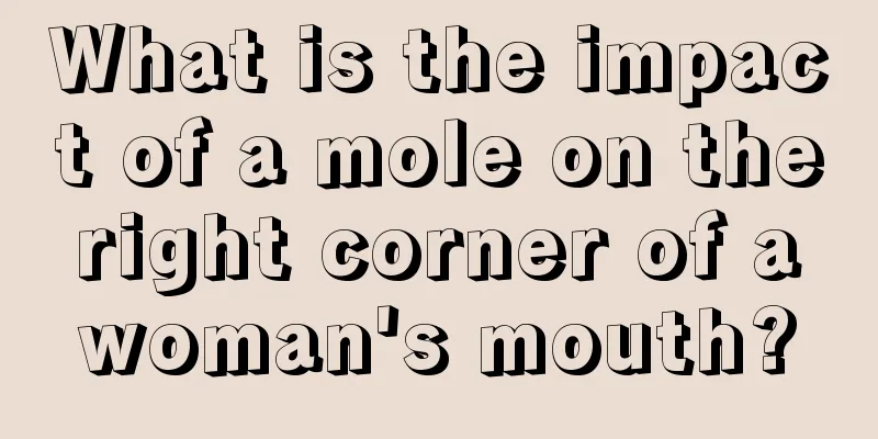 What is the impact of a mole on the right corner of a woman's mouth?