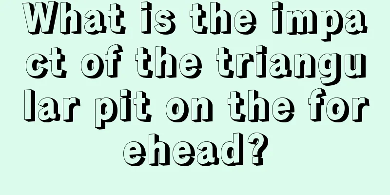 What is the impact of the triangular pit on the forehead?