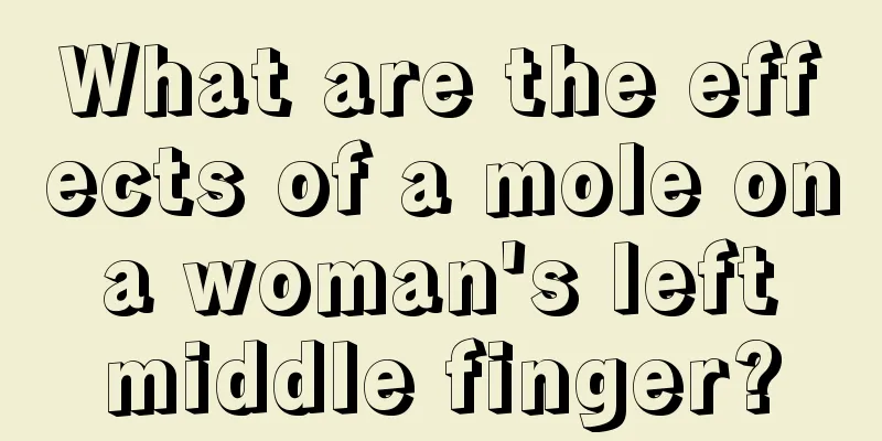 What are the effects of a mole on a woman's left middle finger?