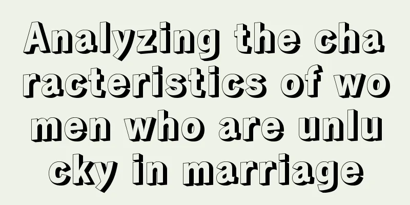 Analyzing the characteristics of women who are unlucky in marriage